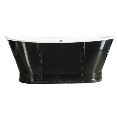 Fernando 67'' x 26.62'' Freestanding Soaking Cast Iron Bathtub