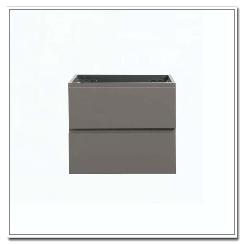 Armoire murale avec deux tiroirs écologiques pré-assemblés, Gris