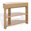 Christy Reeded Half Moon Console Table-1814622413