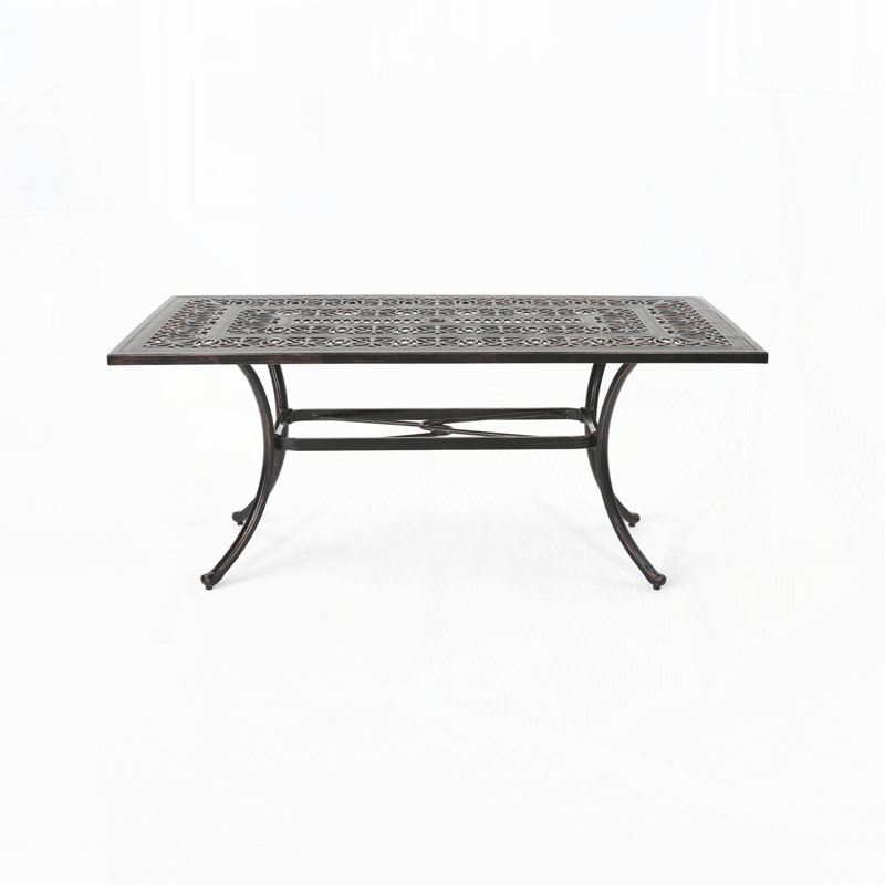 Outdoor Rectangular Aluminum Dining Table