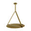 Peter Bristol Cymbal 1-light X-Large Pendant in Dark Bronze/Natural Brass with Brass shade-15668497