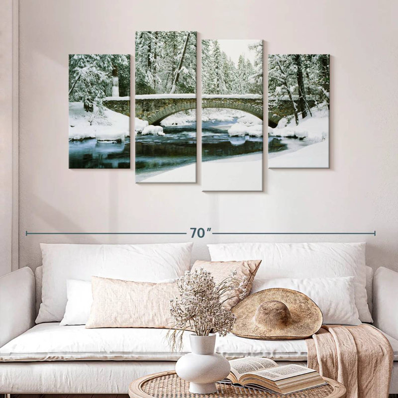 Alvord Winter In Merced River, 32" H x 52" W