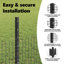 Vidaxl Fence With Posts Steel-116798114-116798111