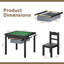 Ensemble de table et chaises en bois pour enfants avec tiroirs de rangement-1116471769