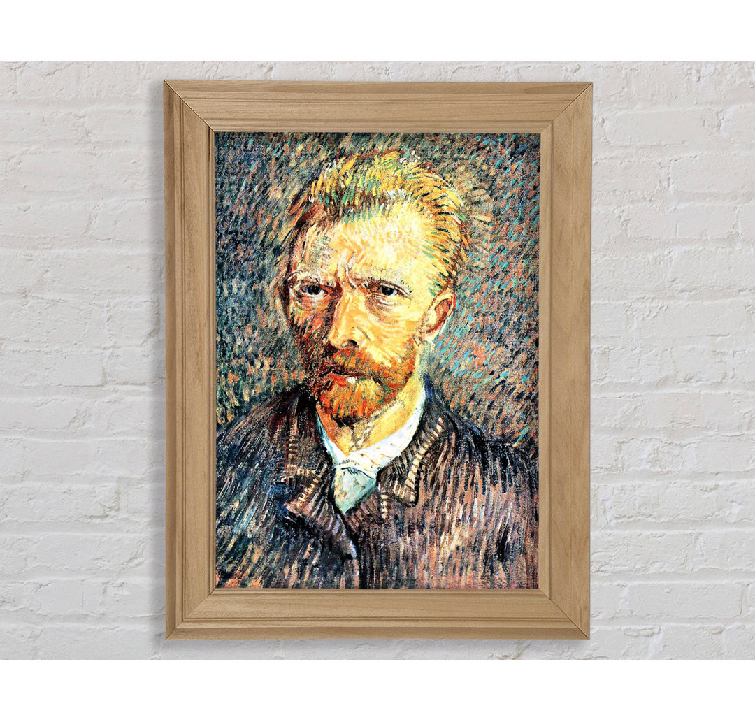 Van Gogh Selbstporträt im braunen Hemd - Einzelner Bilderrahmen Kunstdrucke