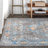 Nola Geometric Vintage Medallion Gray/Mustard/Turquoise Rug-1682345100