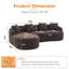 Upholstered 98.43 " Sofa