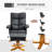 Lahens Upholstered Swivel Recliner with Footstool