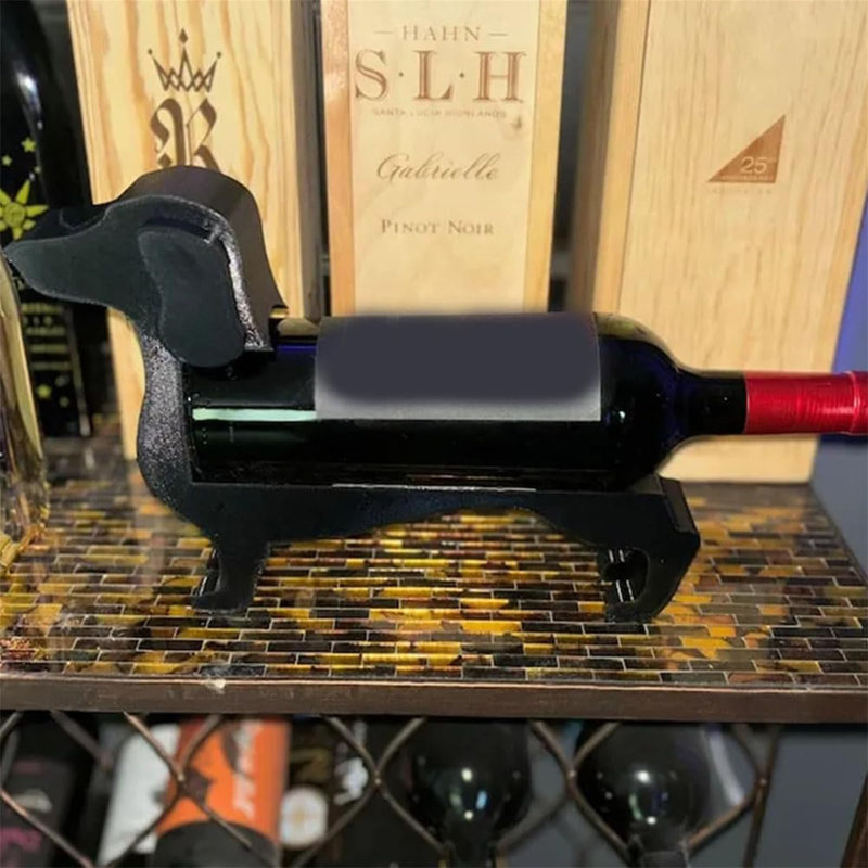 Tabletop Wine Bottle Rack Black