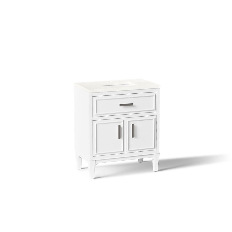 Southerk 30-In Bathroom Vanity Set, White, 30"