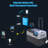 52Qt Portable Refrigerator Freezer with Battery,App Control and 6'' off-Road Wheels, 12V Cooler Freezer,Low Noise,1 Year Warranty