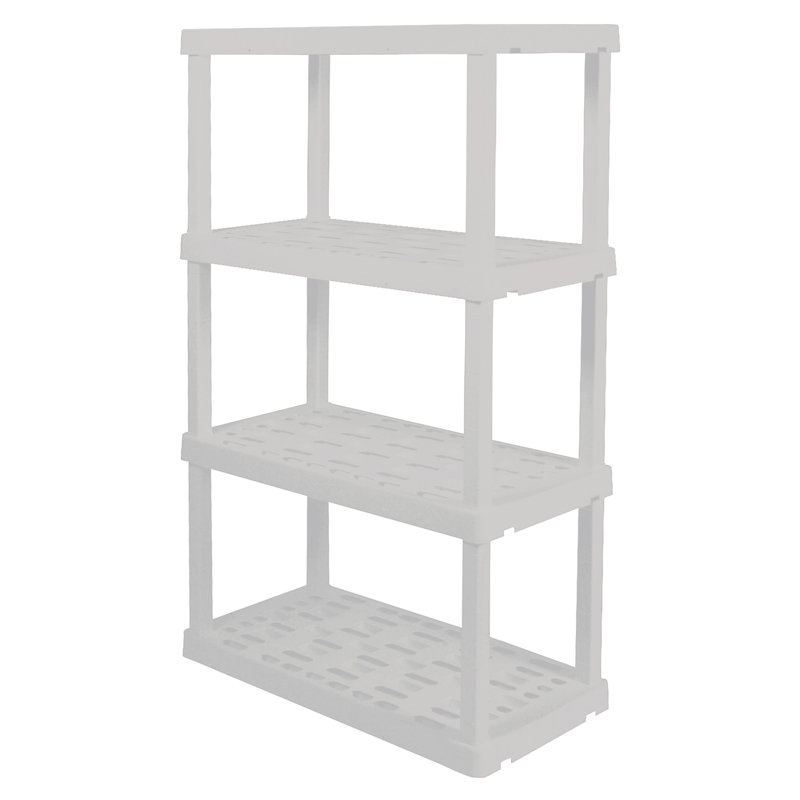 Nayson 4-Tier Heavy Duty Storage Shelving Unit for Garage, Pantry & Utility Room, 36" W x 18" D x 56" H, Black