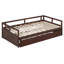 Lit de jour extensible en bois avec lit gigogne escamotable pour chambre à coucher