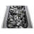 43" Rectangular Fire Pit With Smoked Glass And Metal Frame