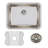 Lustertone 23.5" L x 18.25" W Undermount Kitchen Sink Kit
