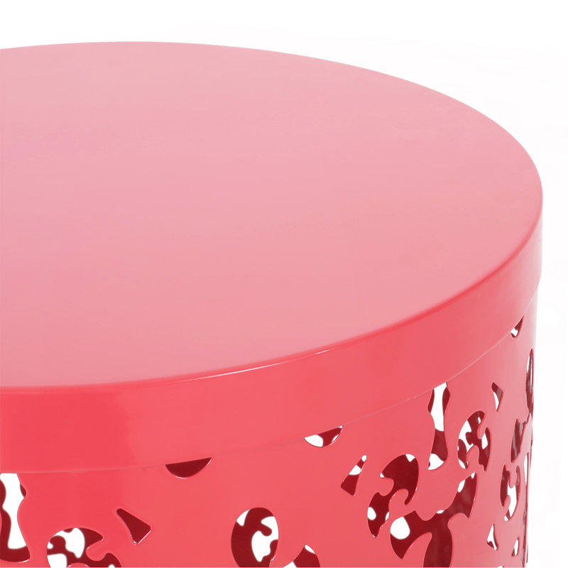 Table de bout en métal S / 2, Corail