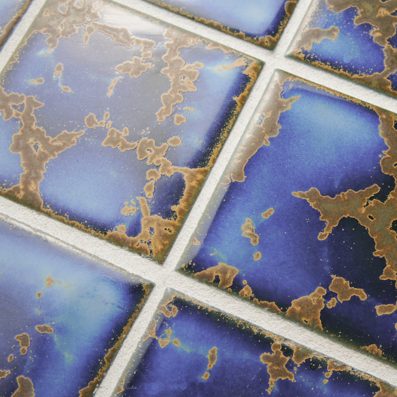 Channel Terra Azure Mega Square 12-1/4" x 12-1/4" Porcelain Mosaic Floor and Wall Tile