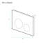 Wall Mount Actuator Flush Push Button Plate In Chrome-50486626