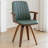 Modern Upholstered Leather Swivel Dining Chairs-583661912