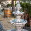 Fontaine d'eau autoportante électrique à 3 niveaux de 58,3 po - Conception classique, grand bain d'oiseaux avec pompe - Idéal pour la décoration de jardin, de pelouse et de jardin