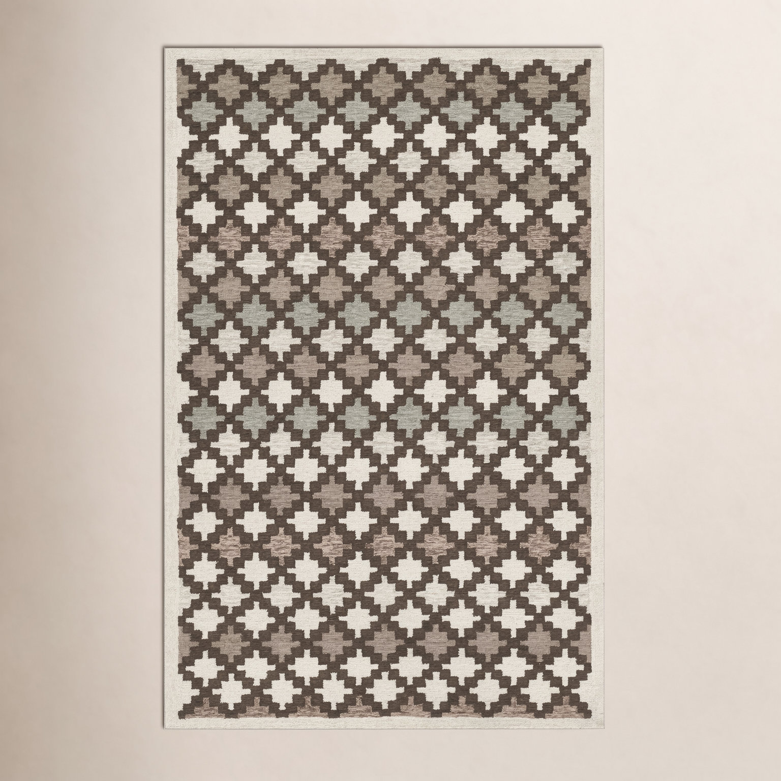 Abbott Hand Tufted Wool Tan Rug, Rectangle 2' x 3'