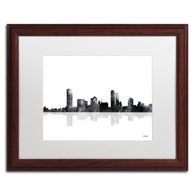 « milwaukee wisconsin horizon bg-1 », impression sur toile encadrée