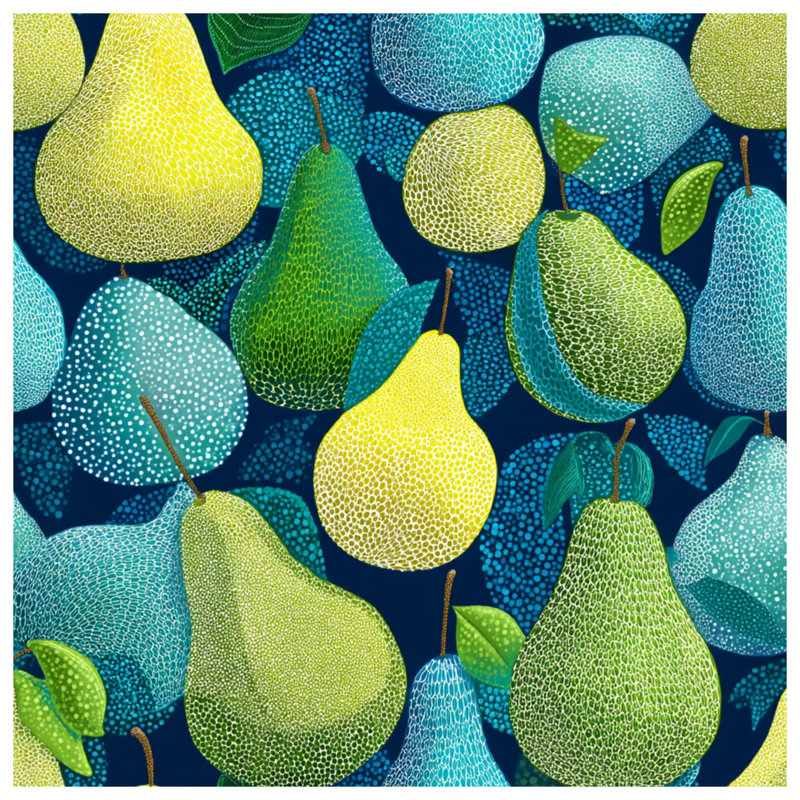 Coussin Pears, 20 x 20 inches
