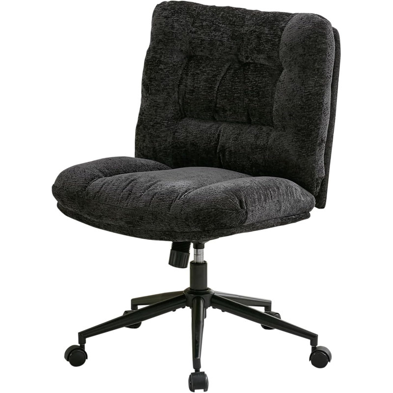 Upholstered Accent Chair, Dark Grey
