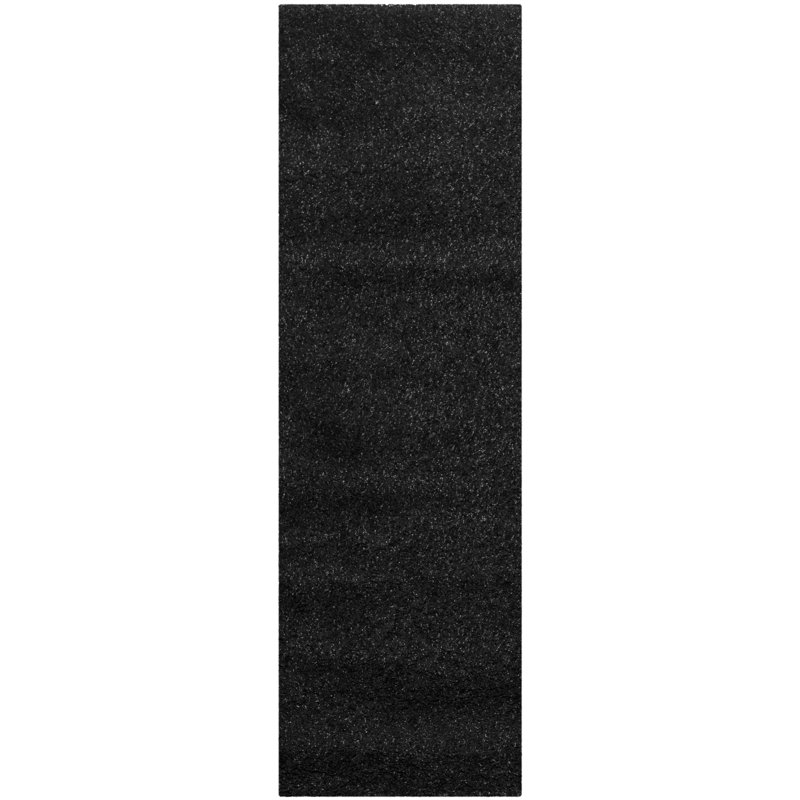 Schaeffer Solid Colour Hand Hooked Area Rug, Runner 69 x 213 cm