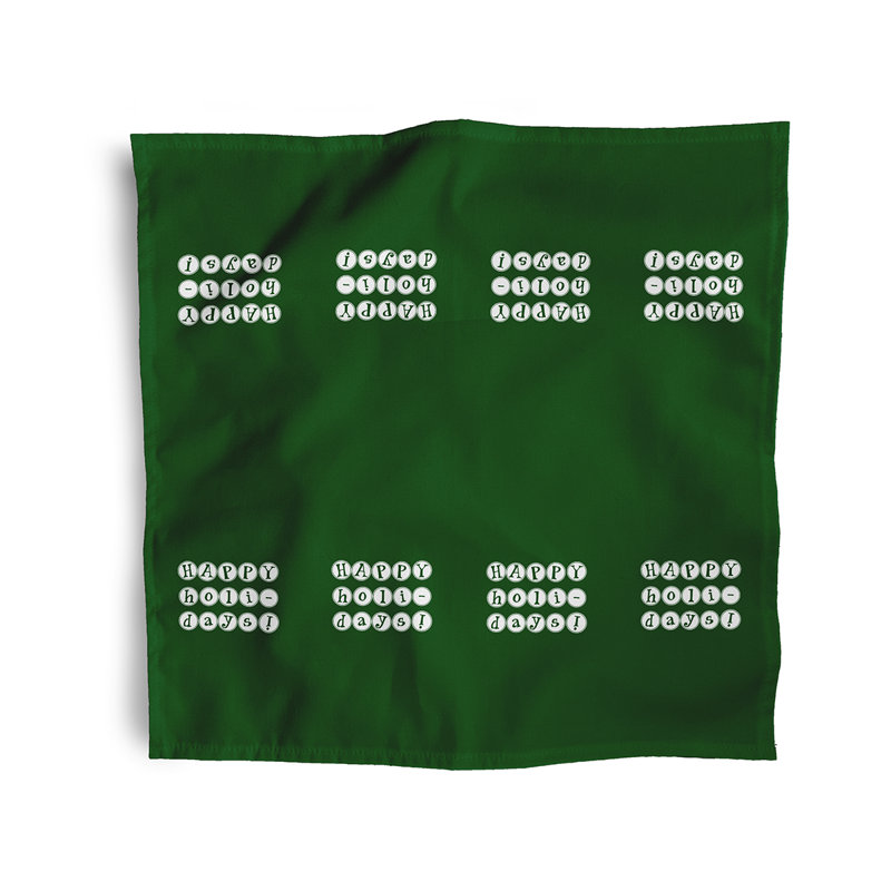 Mitre Polyester Casual Napkins, Green