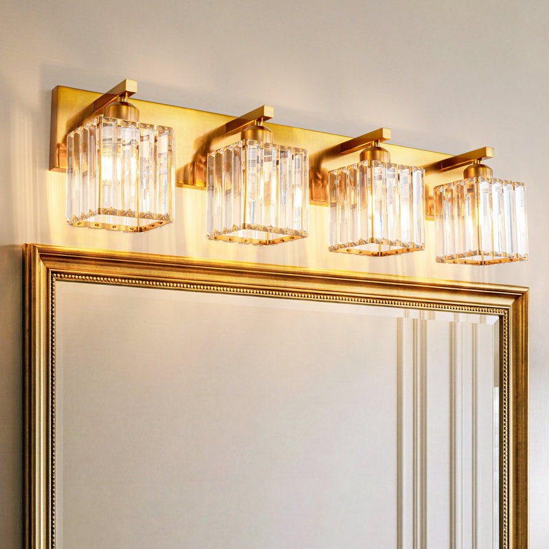 Lanceton Dimmable Vanity Light, Gold, 4 Lights