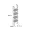 180cm H x 36.5cm W Ladder Bookcase