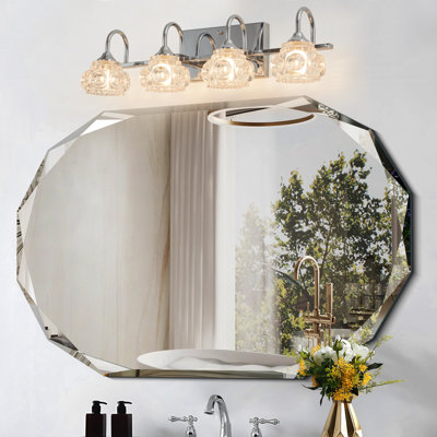 4-Light Retro Crystal Vanity Light