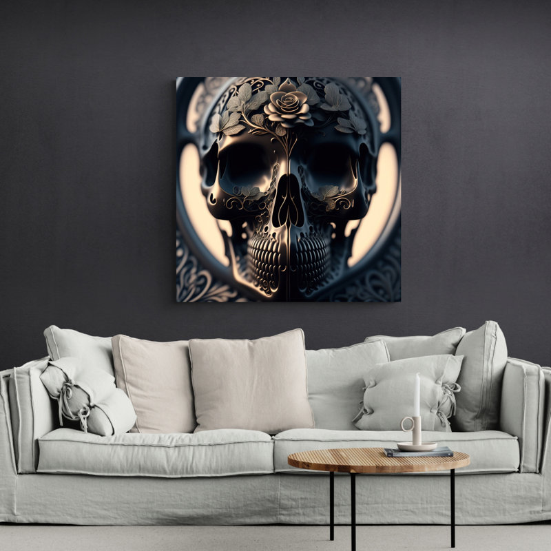 " Forhead Skull " by Stephen Chambers, 36" H x 36" W x 1.5" D
