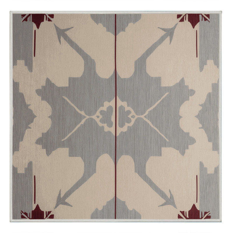 Grid Reverie Rug, Square 3'
