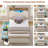 Farmhouse Bed Frame With 2 Storage Drawers, Wooden Platform Bed With Led Lights And Charging Station, Rustic Headboard With Sliding Barn Door Storage Cabinets-1825556313-1842327500