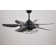 52-Inch Modern Black Ceiling Fan With Light And Remote Control (Bulb Not Included)