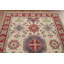 Tapis oriental ivoire fait à la main Kazak 5 x 7