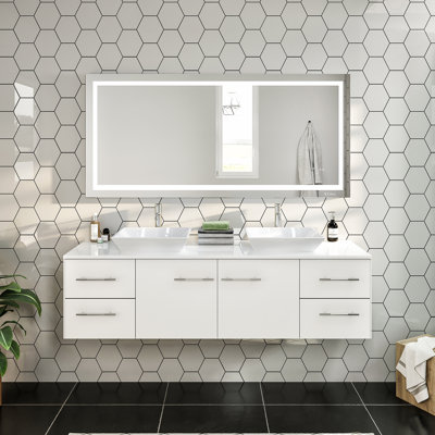 Meuble-lavabo mural simple de 40 po Ophir