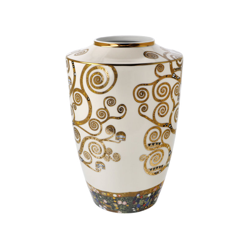 Porcelain Table Vase, 24cm H x 16cm W x 16cm D