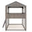 Calabasas Full Over Full Solid Wood Standard House Bunk Bed -200200452