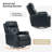 Rudisill Transitional Genuine Leather Swivel Rocker Manual Recliner(Set of 2)-80918667