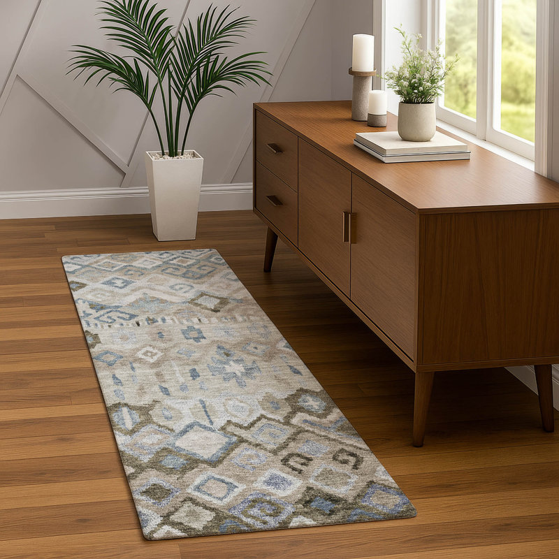 Machine Washable Indoor/Outdoor Chantille ACN2303 Casual Rug, Runner 2'3" x 7'6"
