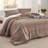 Bedsure Pinch Pleat Comforter Set Boho Bed-in-A-Bag Bedding Set with  Pillowcases for All Season-105529497-105529482