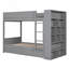 Twin Over Twin Bunk Bed With 2 Drawers And Multi-Layer Cabinet, Bedframe-973891502