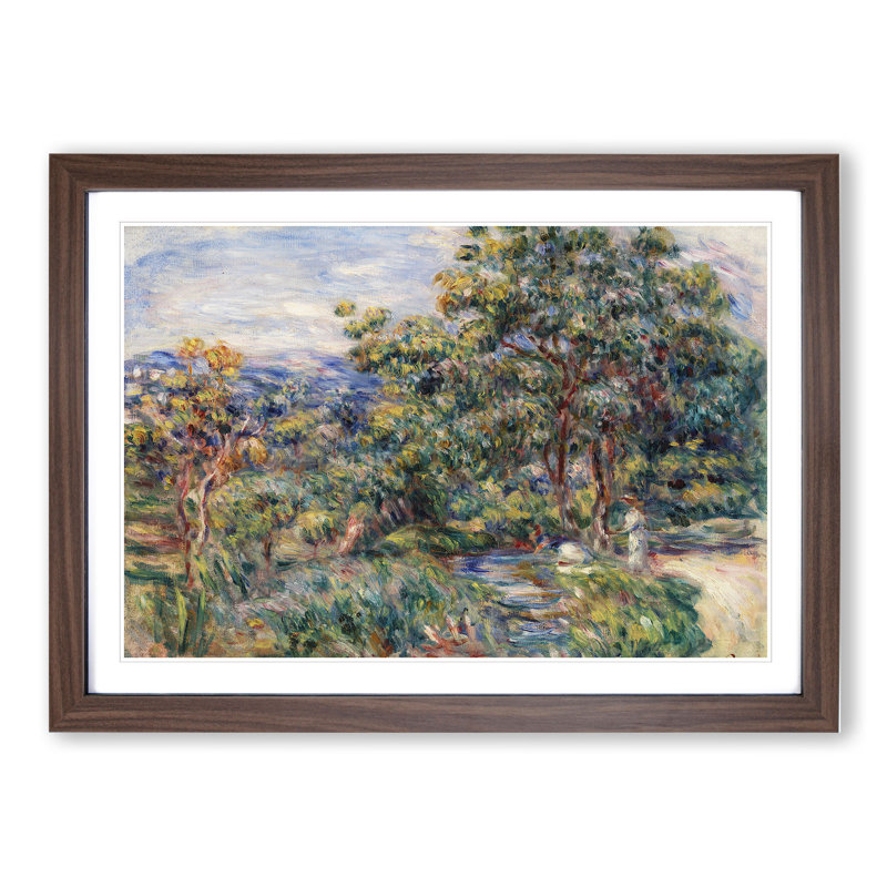 Le Beal by Pierre-Auguste Renoir - Picture Frame Painting, 48cm H x 65cm W x 2cm D, Walnut Framed