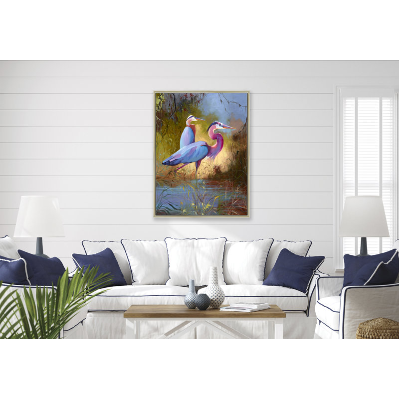 Birds, 74" H x 50" W, Light Gold