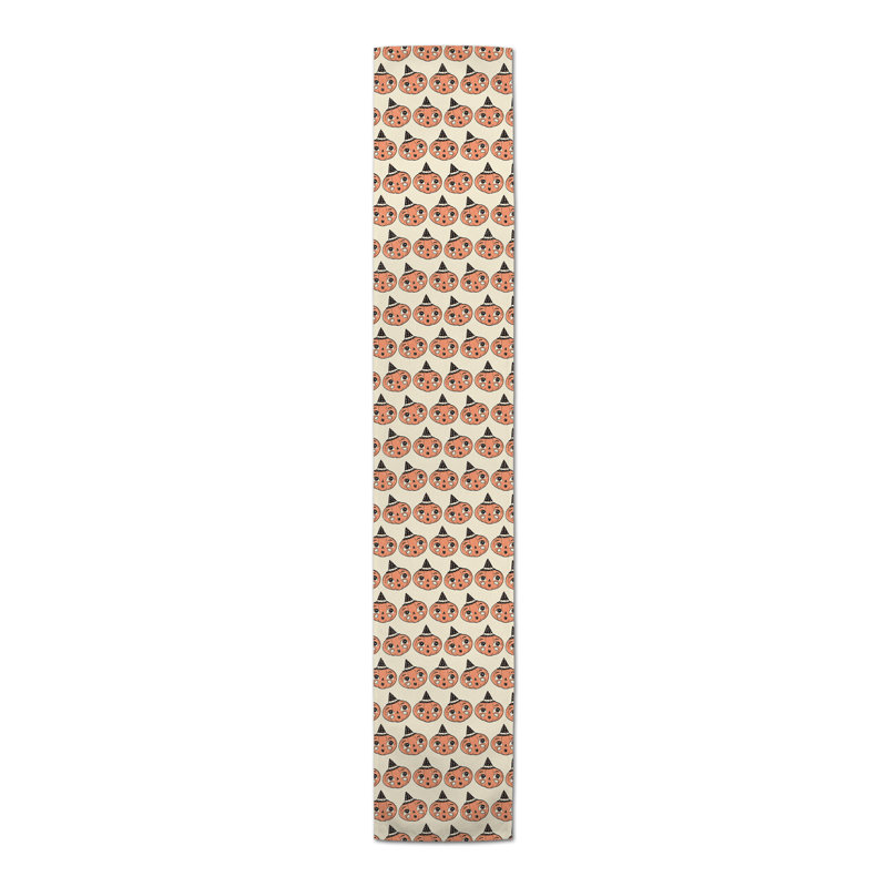 Chemin de table géométrique d’Halloween caydence, L 90 po x l 16 po