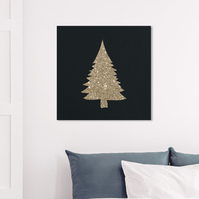 « paillettes tree silhouette », impression sur toile, H 30 po x l 30 po x P 1,5 po