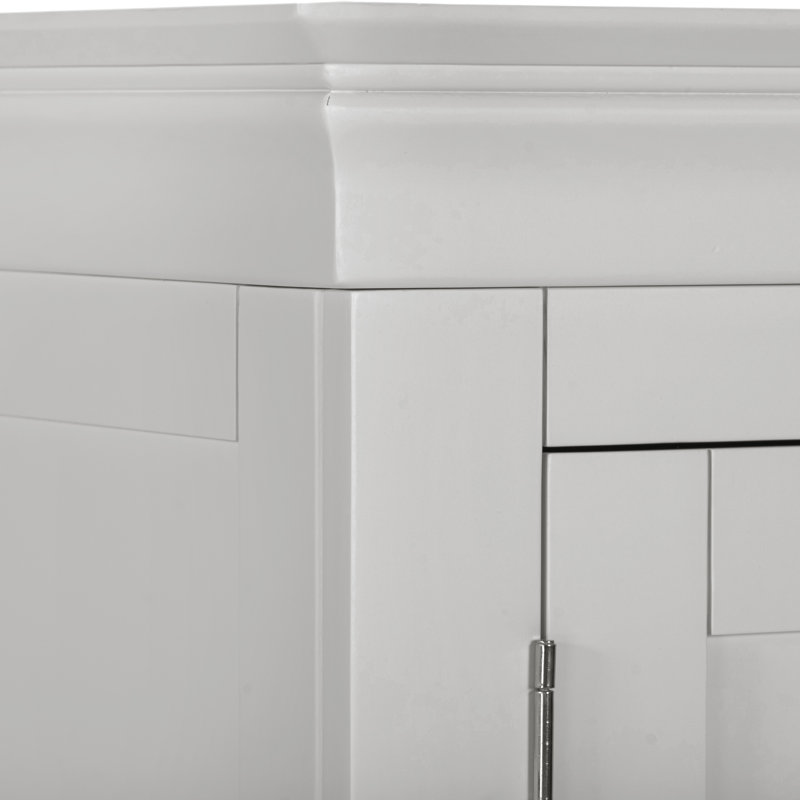 Adaleya 2 Door 1 Drawer Wardrobe, Grey